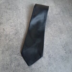 Ketch Mens Black‎ Textured Striped Necktie Formal Business Accessory